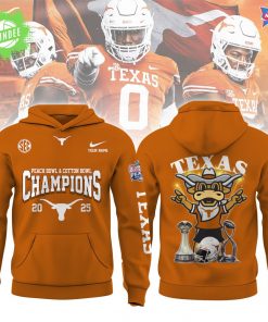Texas Longhorns 3D Hoodie – 2025 Champion Edition