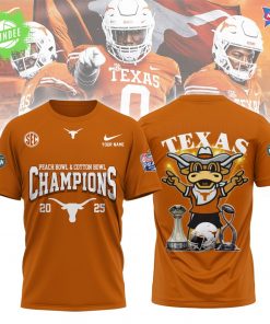 Texas Peach Bowl & Cotton Bowl Champion 2025 3D T-Shirt