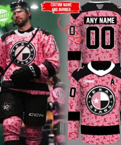 Texas Stars ECHL 2025 Limited Fight Cancer Custom Jersey