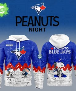 Toronto Blue Jays 75th Anniversary of Peanuts Limited Edition Hoodie 2025