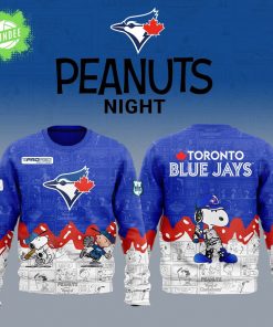 Toronto Blue Jays 75th Anniversary of Peanuts Limited Edition Sweatshirt 2025