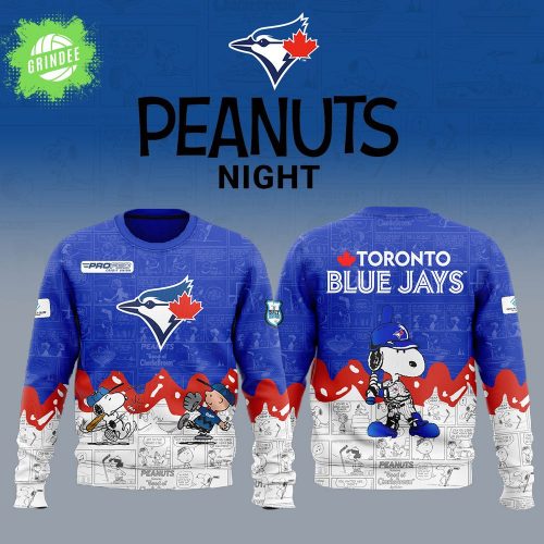 Toronto Blue Jays 75th Anniversary of Peanuts Limited Edition Sweatshirt 2025