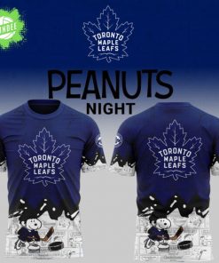 Toronto Maple Leafs Peanuts Night T-shirt Limited Edition