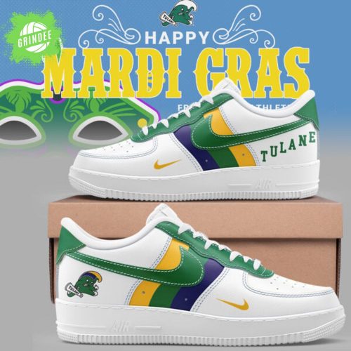 Tulane Baseball Limited Edition “Mardi Gras 2025” AF1 Shoes