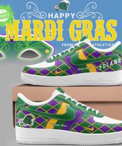 Tulane Baseball Limited Edition “Mardi Gras 2025” Special Design AF1 Shoes