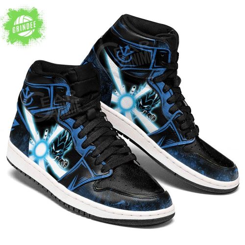 Vegeta Blue AJ1 Sneakers Anime Aura Blast Limited Edition