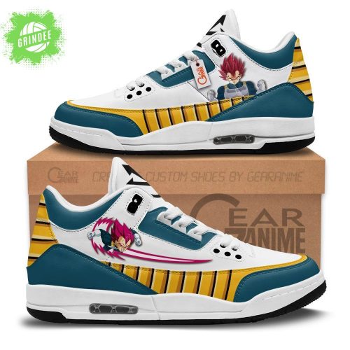 Vegeta Super Saiyan God AJ3 Sneakers Custom Kicks Limited Edition