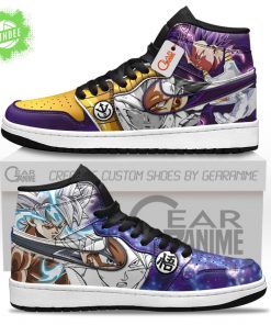 Vegeta Ultra Ego and Goku Ultra Instinct AJ1 Sneakers Custom Kicks Limited Edition