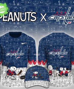 Washington Capitals x Peanuts 75 Years Anniversary Limited Edition Hockey Jersey
