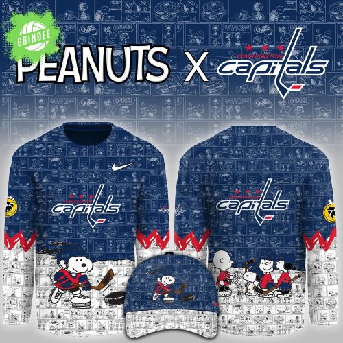 Washington Capitals x Peanuts 75 Years Anniversary Limited Edition Hockey Jersey