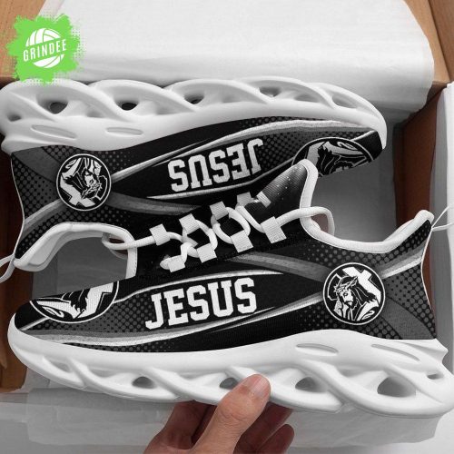 White and Black Jesus Christian Max Soul Shoes Limited Edition