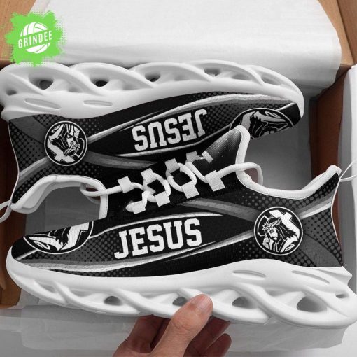 White and Black Jesus Christian Max Soul Shoes Limited Edition