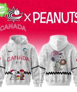 2025 Canada Baseball Team X Peanuts World Baseball Classic Nike Hoodie Limited Edition