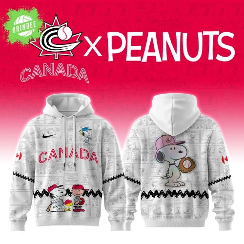 2025 Canada Baseball Team X Peanuts World Baseball Classic Nike Hoodie Limited Edition