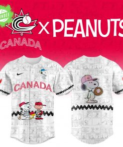 2025 Canada Baseball Team X Peanuts World Baseball Classic Nike Jersey Limited Edition