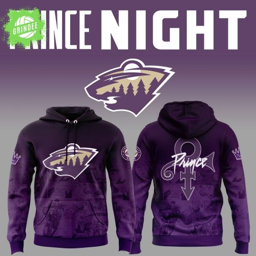 2025 Minnesota Wild x Prince Night Hoodie