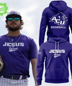 ACU Baseball X Jesus Won Hoodie 2025 Faith Edition