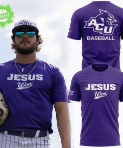 ACU Baseball X Jesus Won T-Shirt 2025 Special Release
