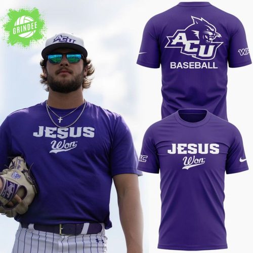 ACU Baseball X Jesus Won T-Shirt 2025 Special Release