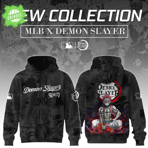 Akaza Demon Slayer x MLB Baseball Hoodie Limited Edition