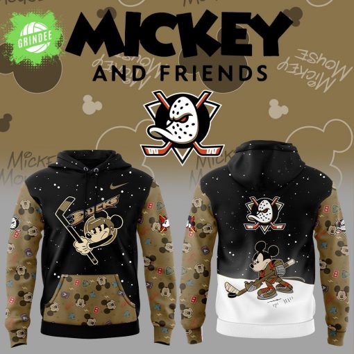 Anaheim Ducks Mickey & Friends Uniform 2025 Hoodie