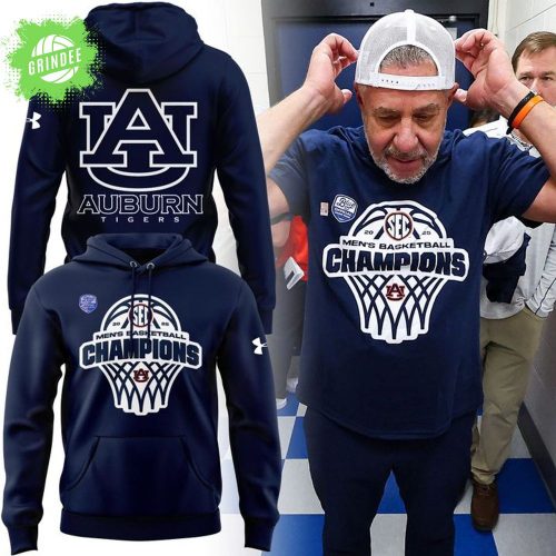 Auburn Tigers Men’s Basketball Hoodie 2025 SEC Champions Special Edition