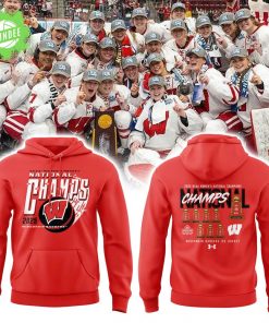 Badgers 2025 Women’s Hockey Tournament Champions Hoodie – College Hockey Gear