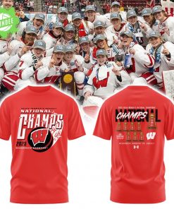 Badgers 2025 Women’s Hockey Tournament Champions T-Shirt – NCAA Fan Apparel