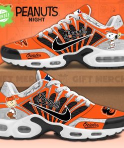 Baltimore Orioles Peanuts 75th Anniversary Air Max Shoes 2025 Limited Edition