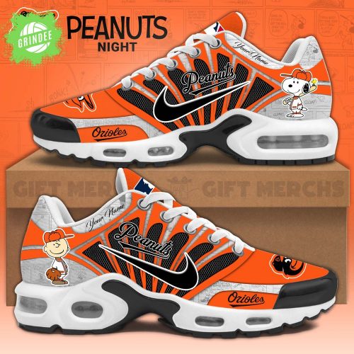 Baltimore Orioles Peanuts 75th Anniversary Air Max Shoes 2025 Limited Edition