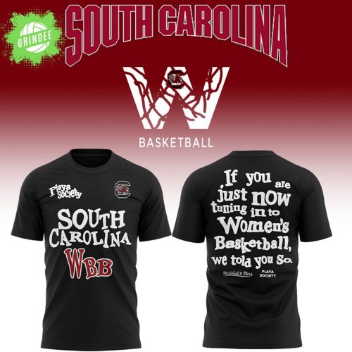 Black South Carolina Gamecocks NCAA x Playa Society T-Shirt 2025