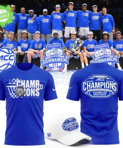Blue 2025 ACC Men’s Basketball Conference Tournament Champions T-shirt