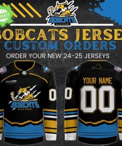 Bobcats Blue Ridge Pro Black Hockey Jersey 2025 Limited Version