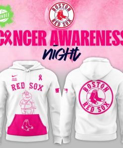 Boston Red Sox x Cancer Awareness Night 2025 Hoodie – Limited Edition