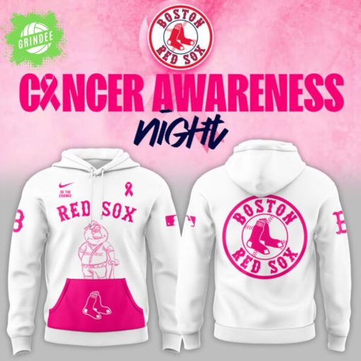 Boston Red Sox x Cancer Awareness Night 2025 Hoodie – Limited Edition