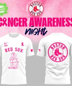 Boston Red Sox x Cancer Awareness Night 2025 T-Shirt – Limited Edition