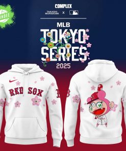 Boston Red Sox x Takashi Murakami MLB World Tour Tokyo Series White Hoodie 2025