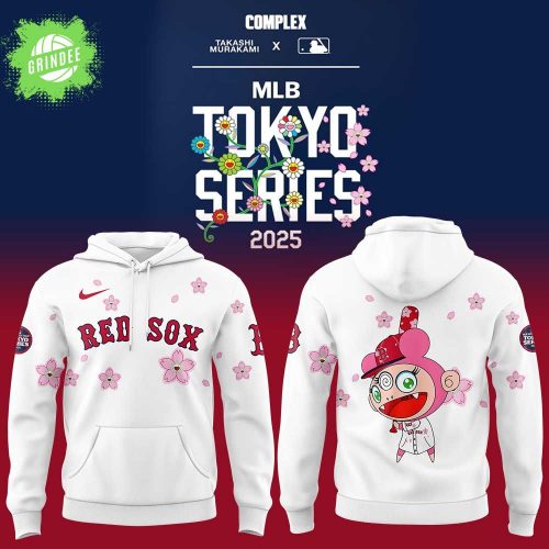 Boston Red Sox x Takashi Murakami MLB World Tour Tokyo Series White Hoodie 2025