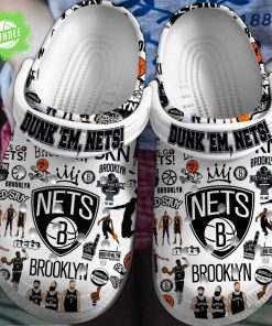 Brooklyn Dunk’Em Nets NBA Clogs Shoes Limited Edition