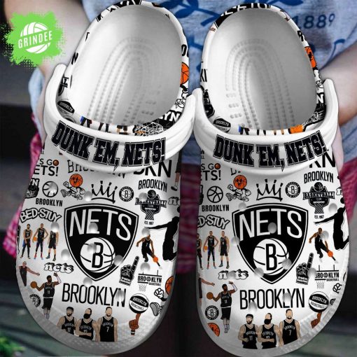 Brooklyn Dunk’Em Nets NBA Clogs Shoes Limited Edition