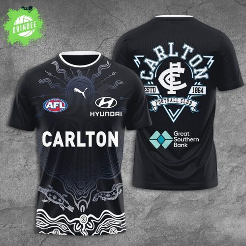 Carlton Football Club 3D T-Shirt AFL 2025 Edition