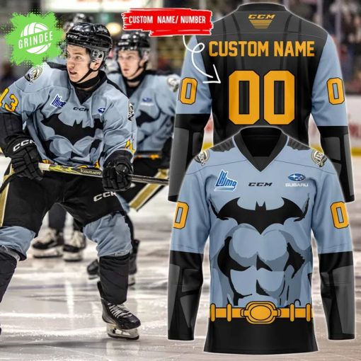 Charlottetown Islanders x DC Batman Personalized Hockey Jersey 2025