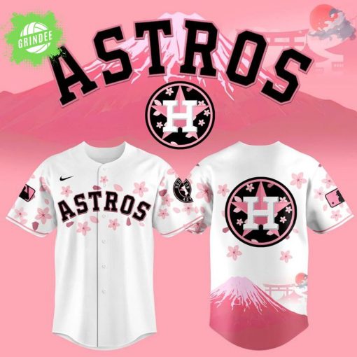 Cherry Blossom Astros – Houston Baseball Jersey Special Edition