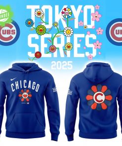 Chicago Cubs Tokyo Series Navy Hoodie 2025 Limited Edition