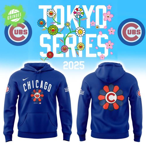 Chicago Cubs Tokyo Series Navy Hoodie 2025 Limited Edition