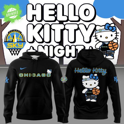 Chicago Sky x Hello Kitty Night Special Edition Hoodie 2025 – WNBA x Sanrio Merch