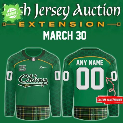 Chicago Steel Irish Hockey Jersey 2025 Limited Edition March 30