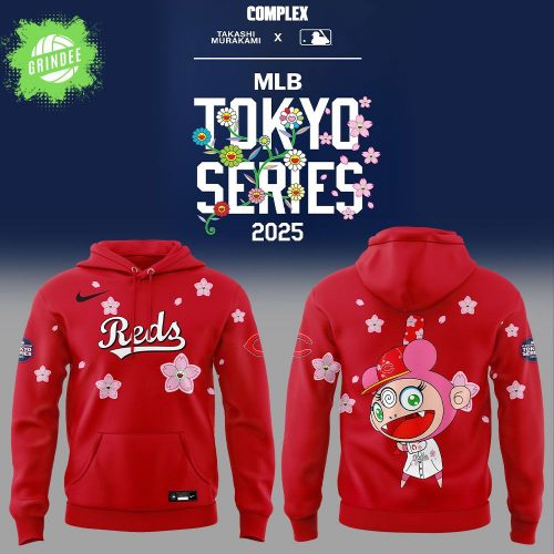 Cincinnati Reds x Takashi Murakami MLB World Tour Tokyo Series Red Jersey 2025