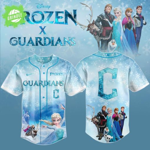Cleveland Guardians MLB x Frozen Baseball Jersey – Special MLB Edition