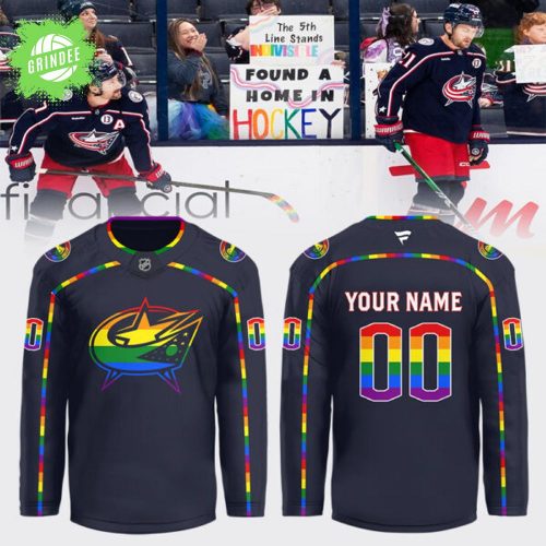 Columbus Blue Jackets NHL “Pride 2025” Custom Name Hockey Jersey